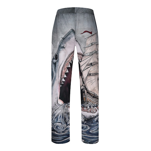 Title 4, Mens Fashion Personality Vintage Print Wide Ca...