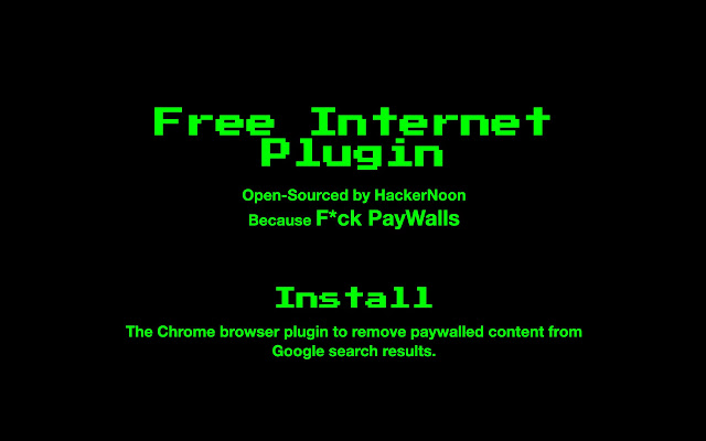 The Free Internet Plugin! chrome extension