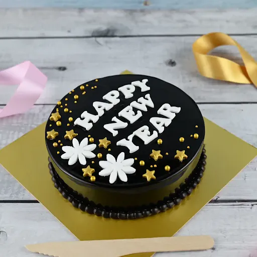 New Year Special Dark Chocolate Cake [500 Grams]