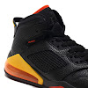 jordan mars 270 black/black-team orange-amarillo