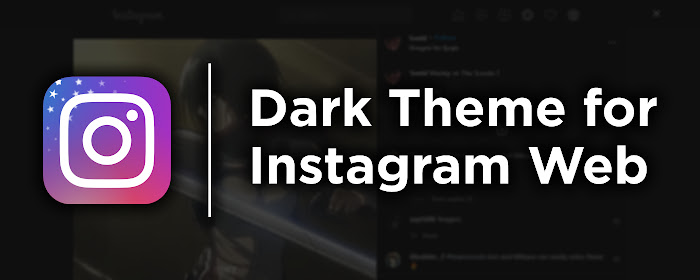 Instagram Web Dark Theme marquee promo image