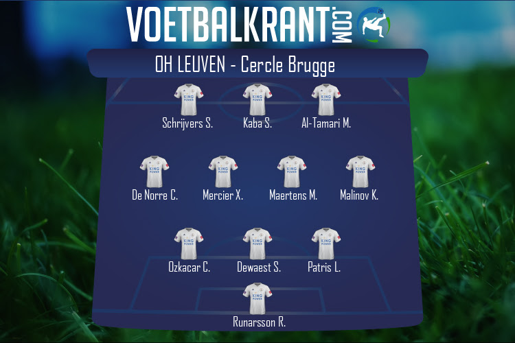 Opstelling OH Leuven | OH Leuven - Cercle Brugge (12/02/2022)