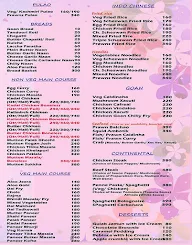 Sua Casa Restaurant menu 2