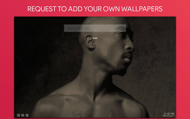 2Pac Wallpaper HD Custom New Tab