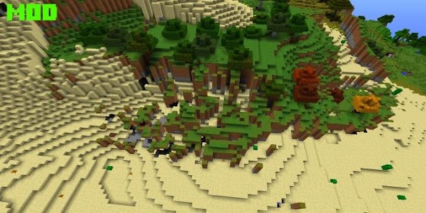 Alternate Terrain Gen Mod MCPE - náhled