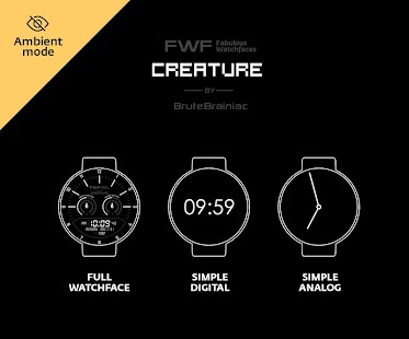 Creature Digital Watch Face 1.0.0 APK + Mod (المال غير محدود) إلى عن على ذكري المظهر