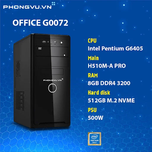 PC PV Home Office G0072 (Pentium G6405/8GB/512GB SSD/No OS)