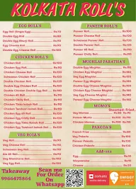 Kolkata Roll menu 1