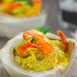 Prawn and Tender Coconut Kernel Curry (Daab Chingri)