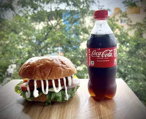 Veg Burger + 250 Ml Coke