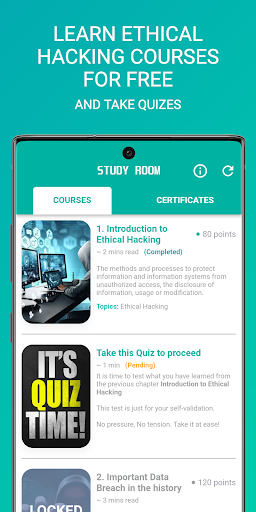 Screenshot Ethical Hacking University App