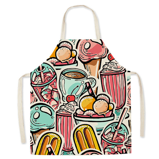 Title 6, Fashionable Cartoon Restaurant Apron, perfect f...