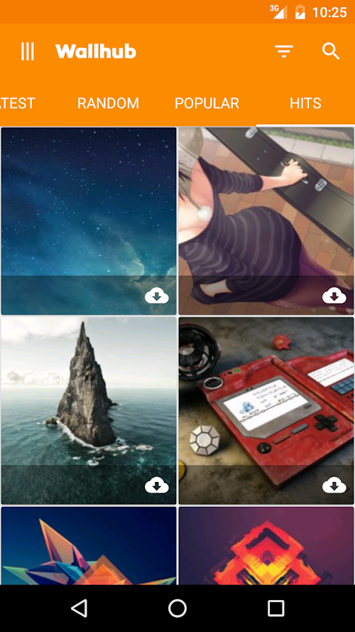 Android application Wallhub Pro screenshort