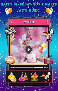 Happy Birthday Movie Maker With Music(圖5)-速報App