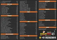 Chaat Box 43 menu 1