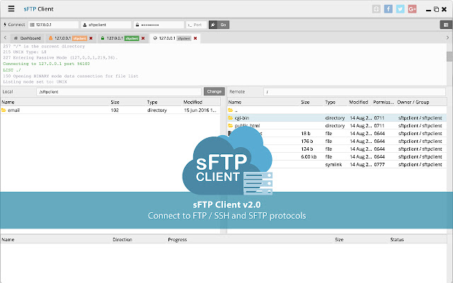 sFTP Client chrome extension