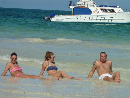 Tourists at a Mombasa beach/FILE