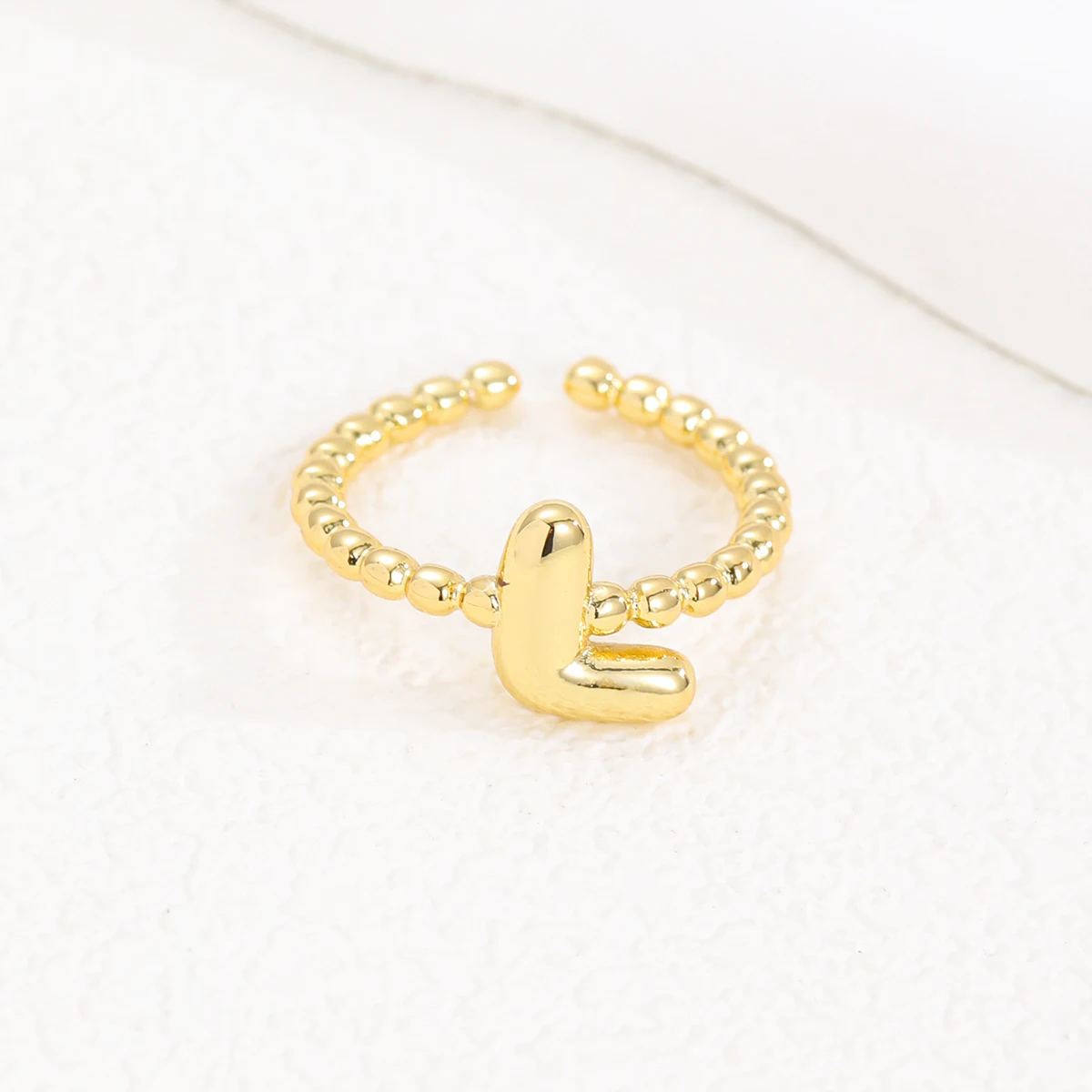 Title 6, Bague de mode 18K avec 26 lettres et ballon en ...