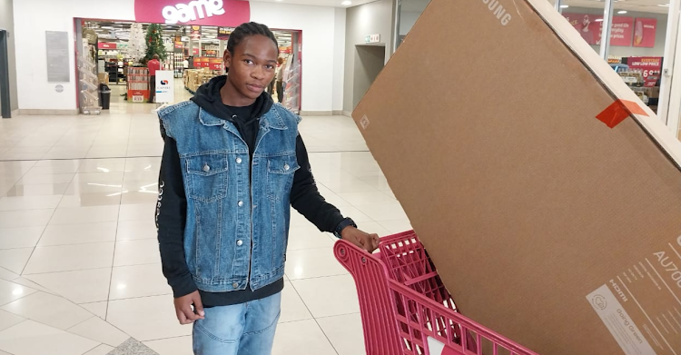 Lethokuhle Ngobese said the Black Friday discounts on television sets couldn't have come at a better time for his family.