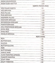 Shreya Sagar menu 5