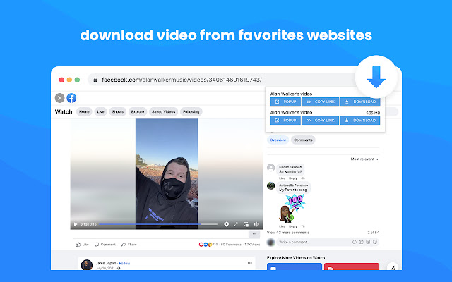 Video Downloader Unlimited chrome extension