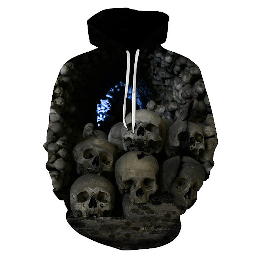 Title 7, Digital Print Goldfish And Cat Mens Hooded Swe...