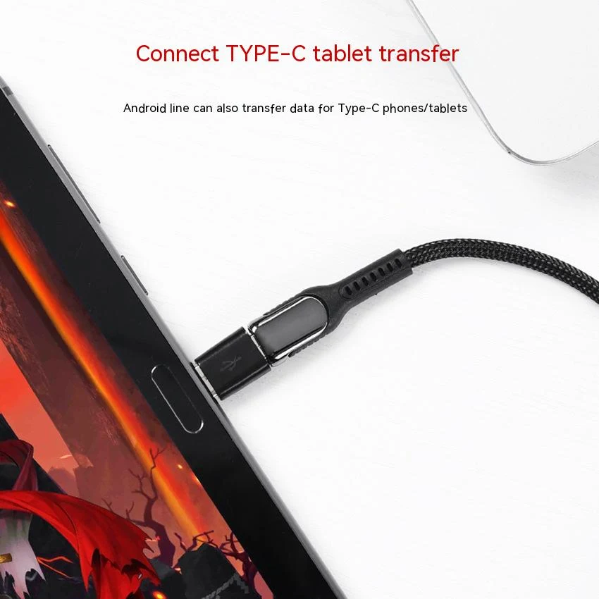 Volledige OTG Adapter Type-C naar USB voor inspectie. Verbind USB-apparaten met je telefoon of tablet voor gegevensoverdracht en meer mogelijkheden.