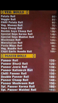 Devansh Kanthi Rolls And Paratha House menu 2