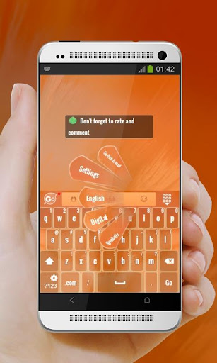 免費下載個人化APP|橙色眩光 GO Keyboard app開箱文|APP開箱王
