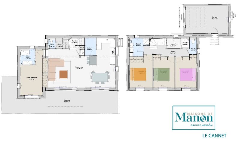  Vente Terrain + Maison - Terrain : 1 200m² - Maison : 120m² à La Roquette-sur-Siagne (06550) 