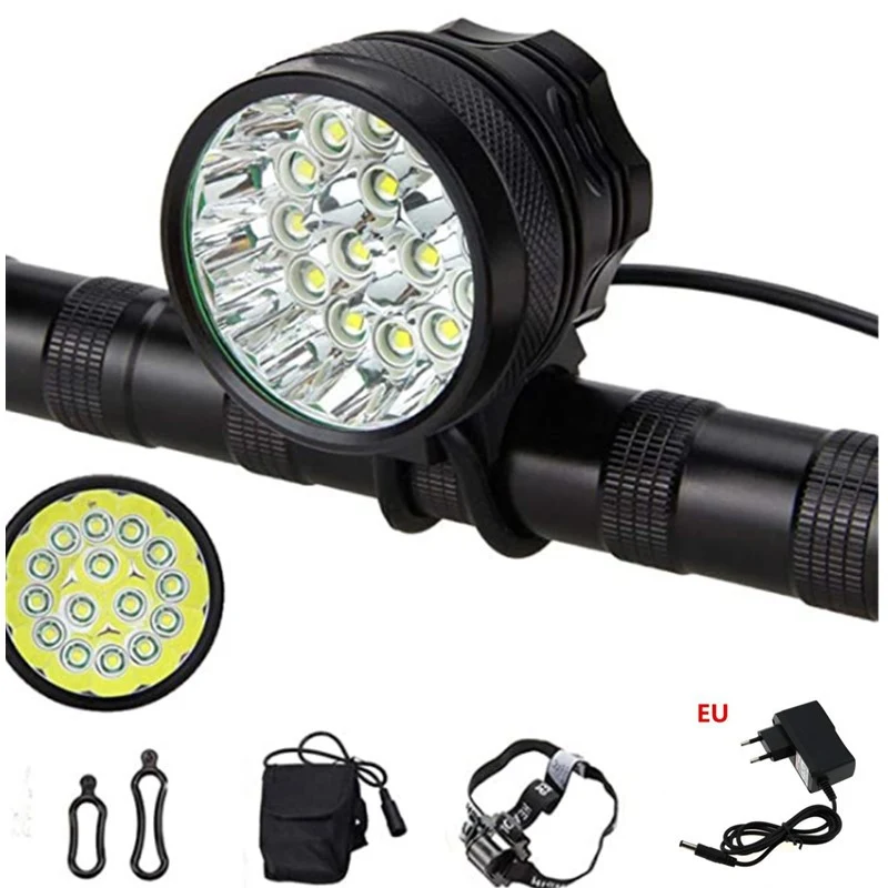 Faro Anteriore e Posteriore Impermeabile per Mountain Bike Notturna. Luce Potente per Pedalare Sicuri all'Aperto.