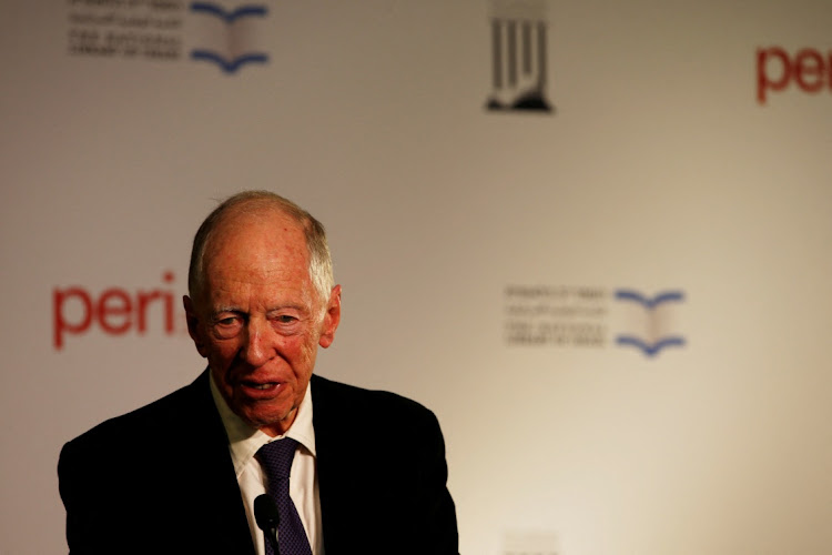 Lord Jacob Rothschild at the National Library of Israel in Jerusalem, November 7 2017. Picture: RONEN ZVULUN/REUTERS