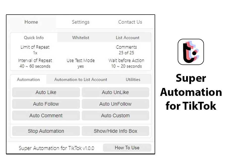 Super Automation for TikTok Preview image 1