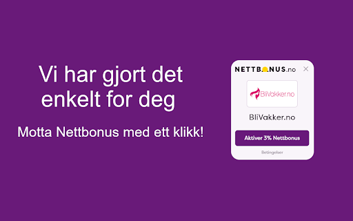 Nettbonus.no: Nettbonus-knappen