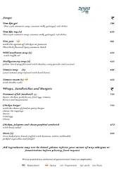 Zoya - Fairmont Jaipur menu 7