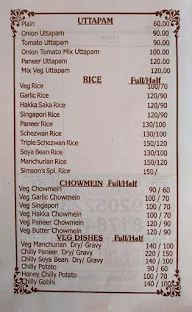 Simson's menu 1