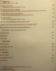 Oasis, Radisson Blu menu 3