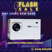 Máy Chiếu Mini Kaw K650 Plus - Hàng Chính Hãng Bảo Hành 12 Tháng