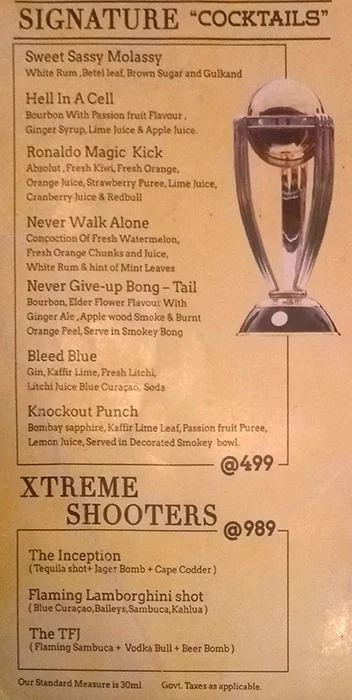 Xtreme Sports Bar & Grill menu 