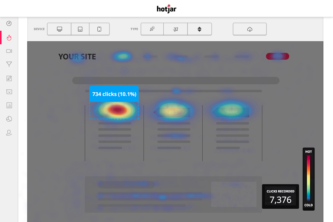 Hotjar: Website Heatmaps & Behavior Analytics Tools