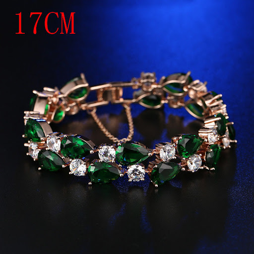 Rose gold green