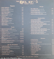 The Bel Street menu 3