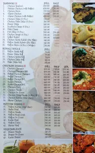 Chicken Changezi Corner menu 1