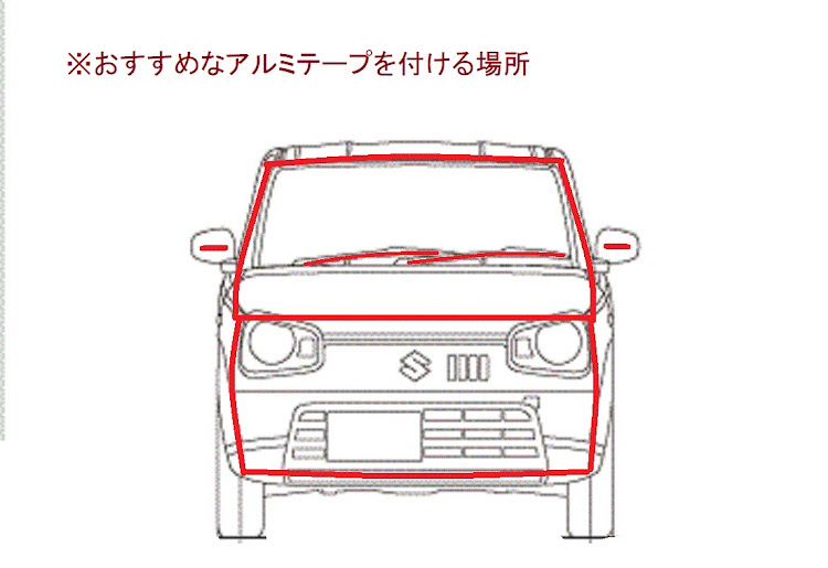 アルトバンのSIRAKOBATO超理論・アルミテープ・コアンダ効果・空力・燃費向上に関するカスタム事例の投稿画像8枚目