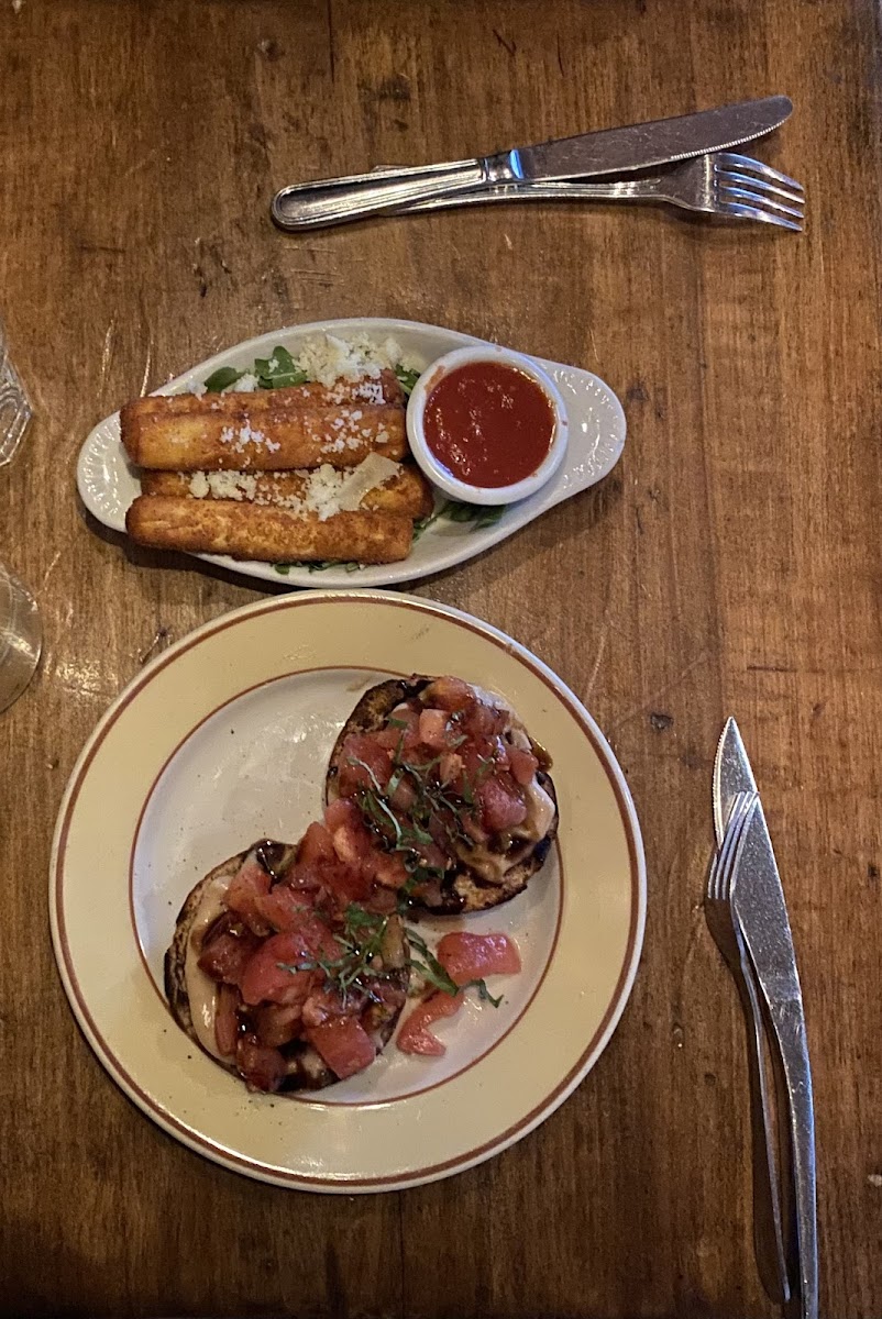 Bruschetta & Mozzarella Sticks