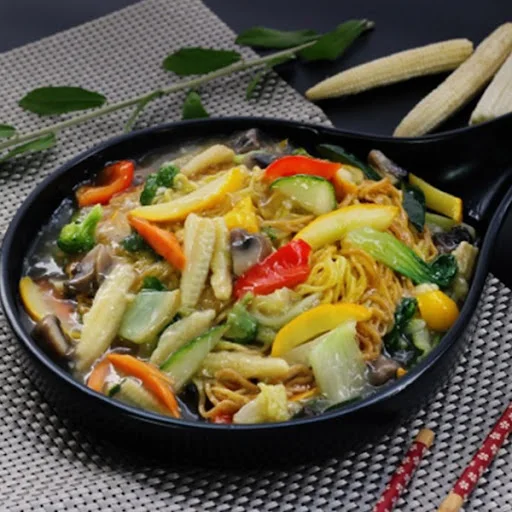 Veg Pan Fried Noodle (Serves 1-2)