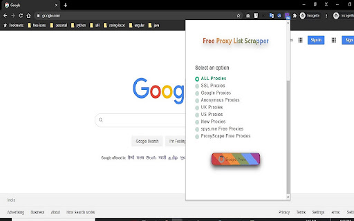 Free Proxy List Scrapper