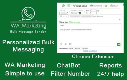 WA Marketing - Bulk Message Sender small promo image