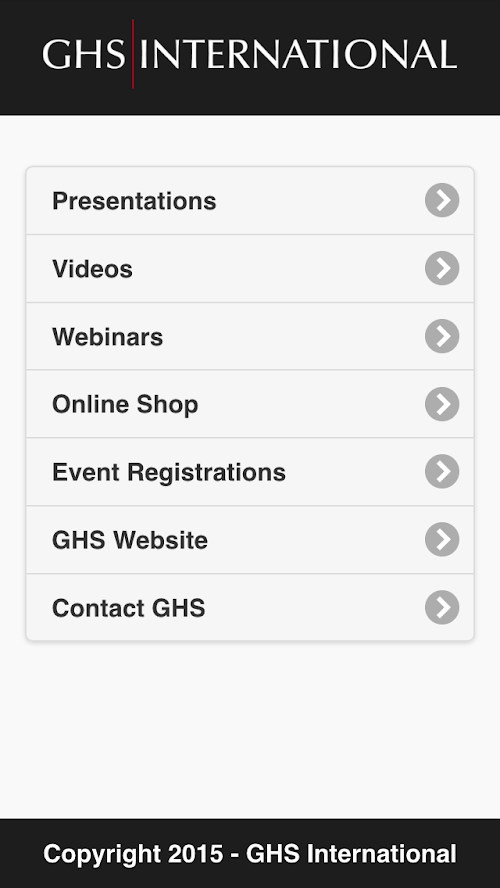 Android application GHS Online Tools screenshort