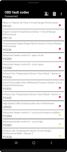 Screenshot Tor OBD2 Diagnostics